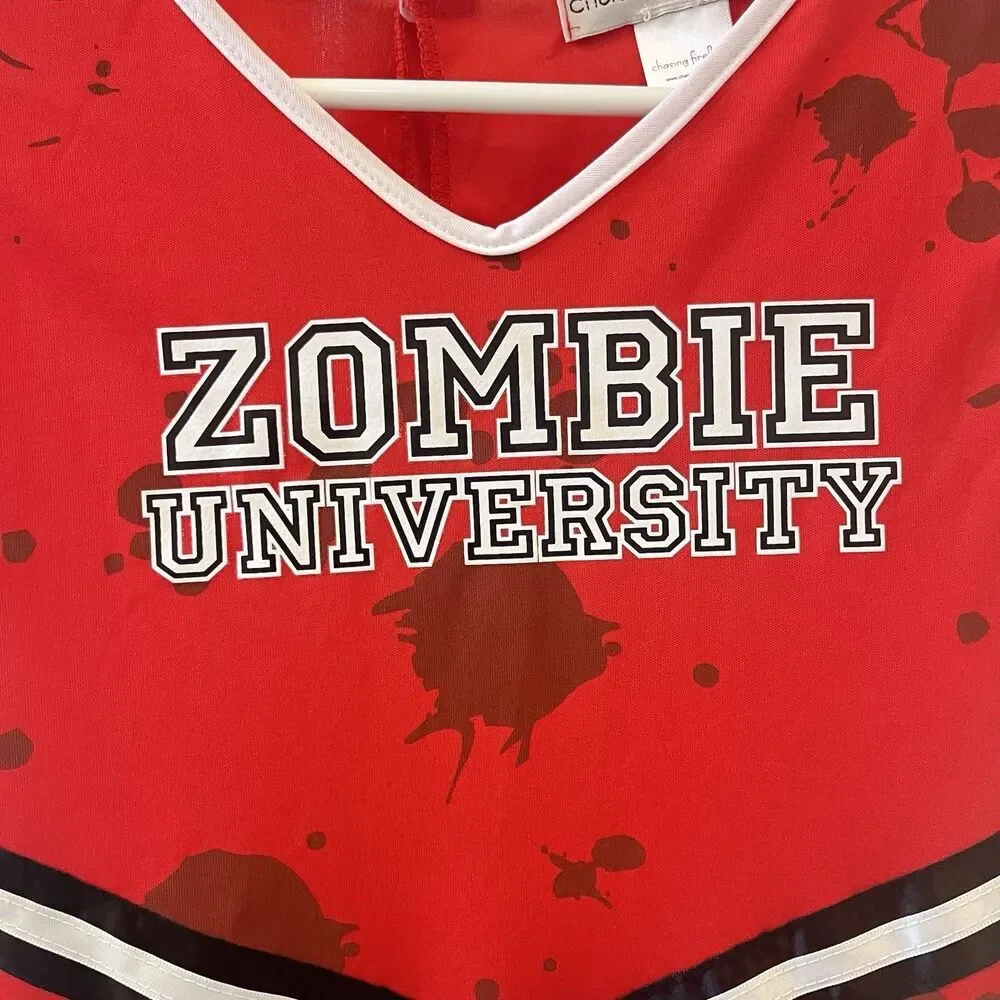 Chasing Fireflies Zombie University Cheerleader Cheer Costume Halloween Size 14